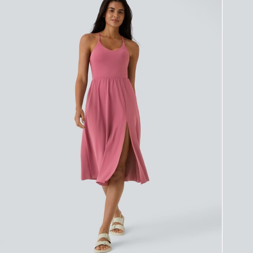 HALARA Pink Midi Dress